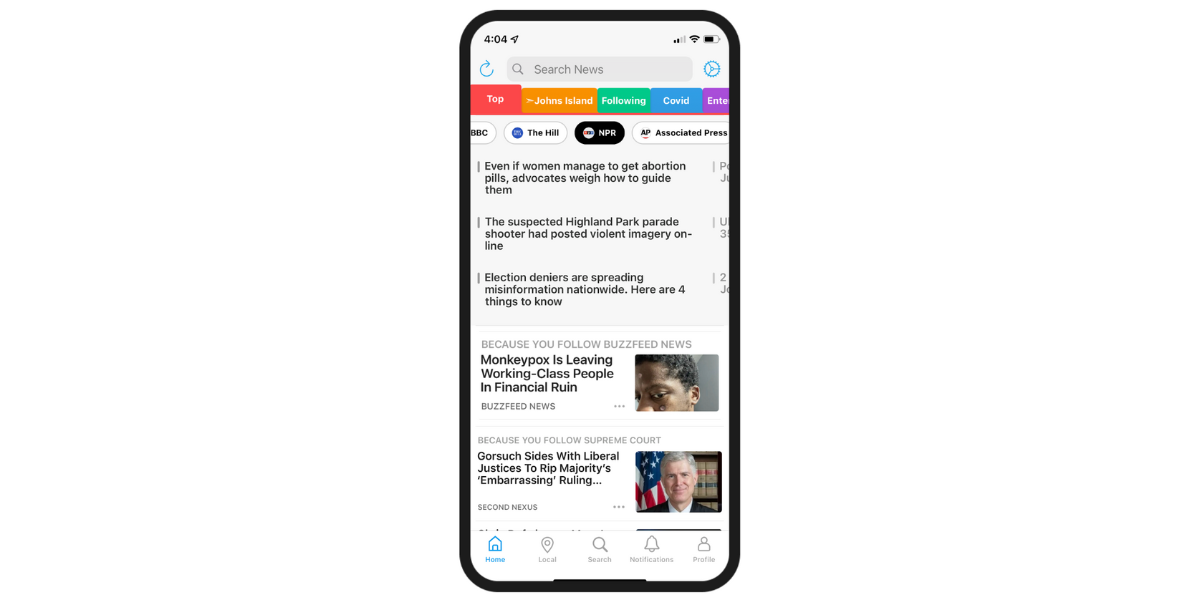 SmartNews screenshot