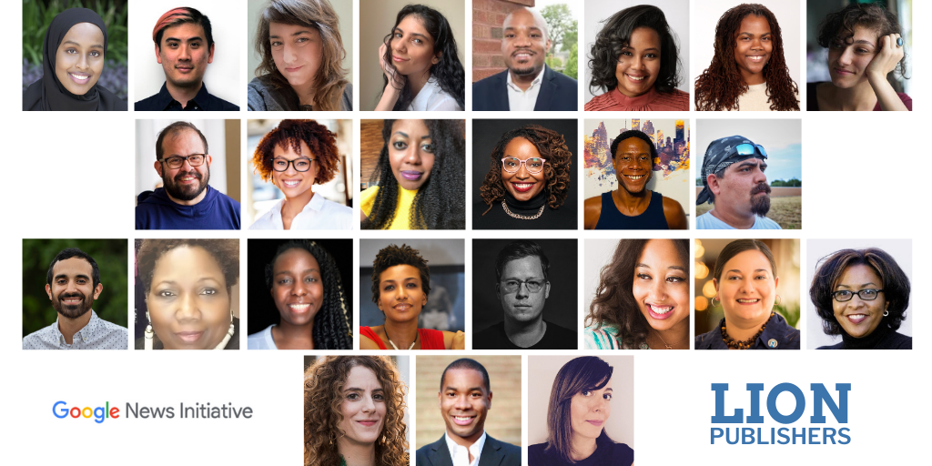 From top left: Aala Abdullahi, Adam Chen, Annelise Pierce, Aysha Mahmood, Bobby Burns, Christa Shavers, Bria Felicien, Camille Padilla Dalmau, Filiberto Nolasco Gomez, Jennifer Miller, Lynzie DeVeres Gaither, Jessika Davidson, Charles Miles, Josh Mariscal, Pete Ramirez, Karen Williams, Wynter Ogele, Leah Marché, Luke Baumgarten, Minda Honey, Nancy Flores, Sonya Ross, Stacy Feldman, Travers Johnson, and Susana Mas.